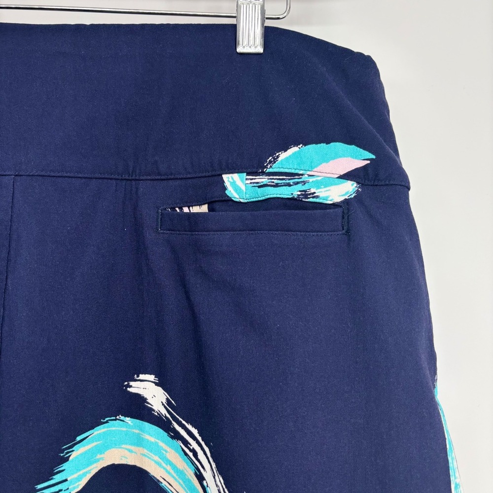 Lady Hagen Golf Skort XL Navy Blue Abstract Stretch Pocket Athletic Activewear - Picture 4 of 10